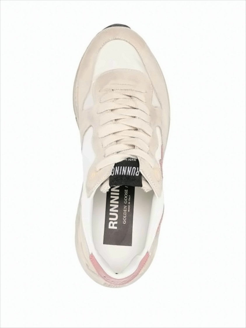 Sporty Nappa Leather and Suede Sneakers with Signature Star