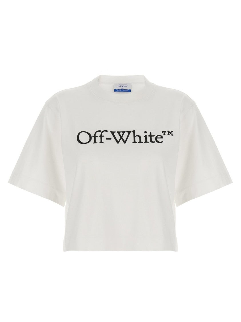 Crop Logo T-Shirt – White