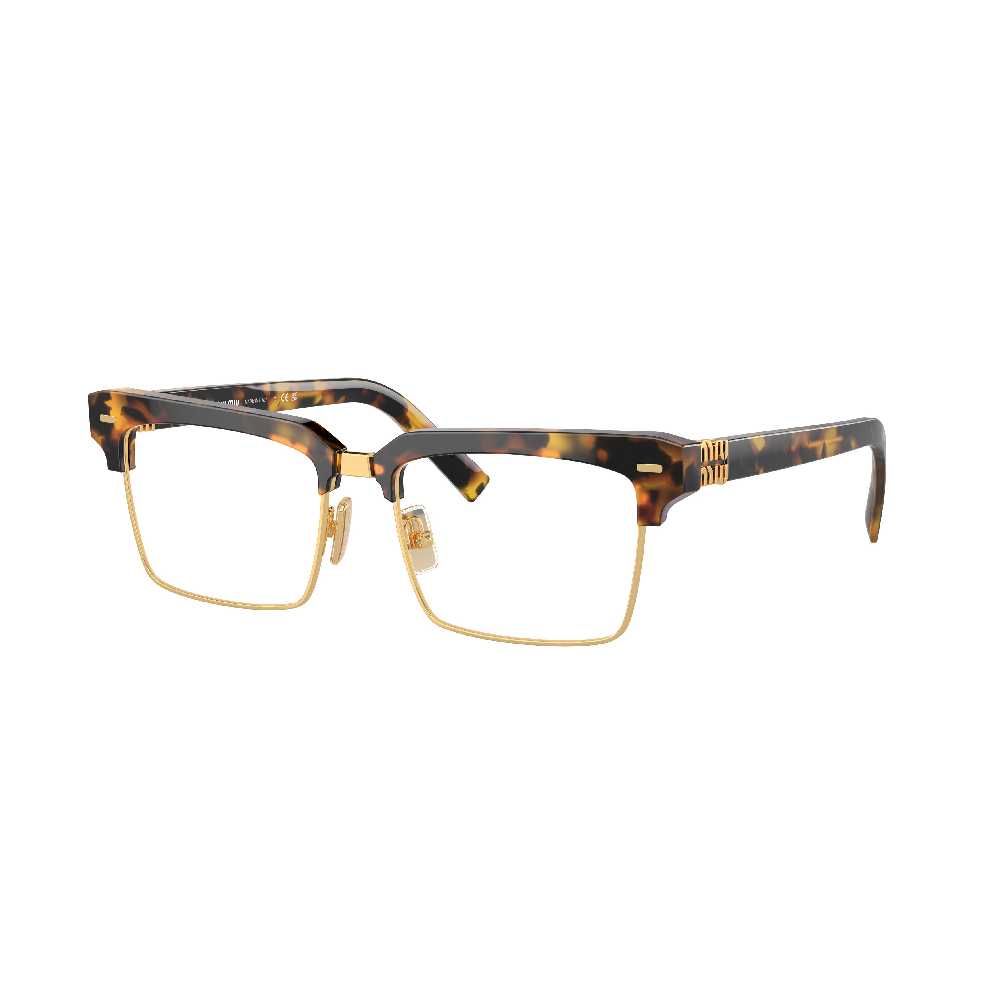 0mu 11xv Square Tortoiseshell Acetate Eyeglasses