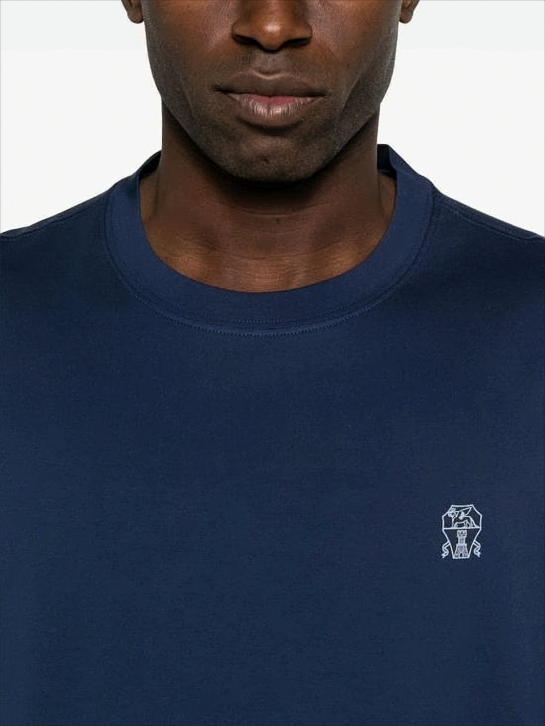 Short-Sleeve Crew Neck T-Shirt with Subtle Logo