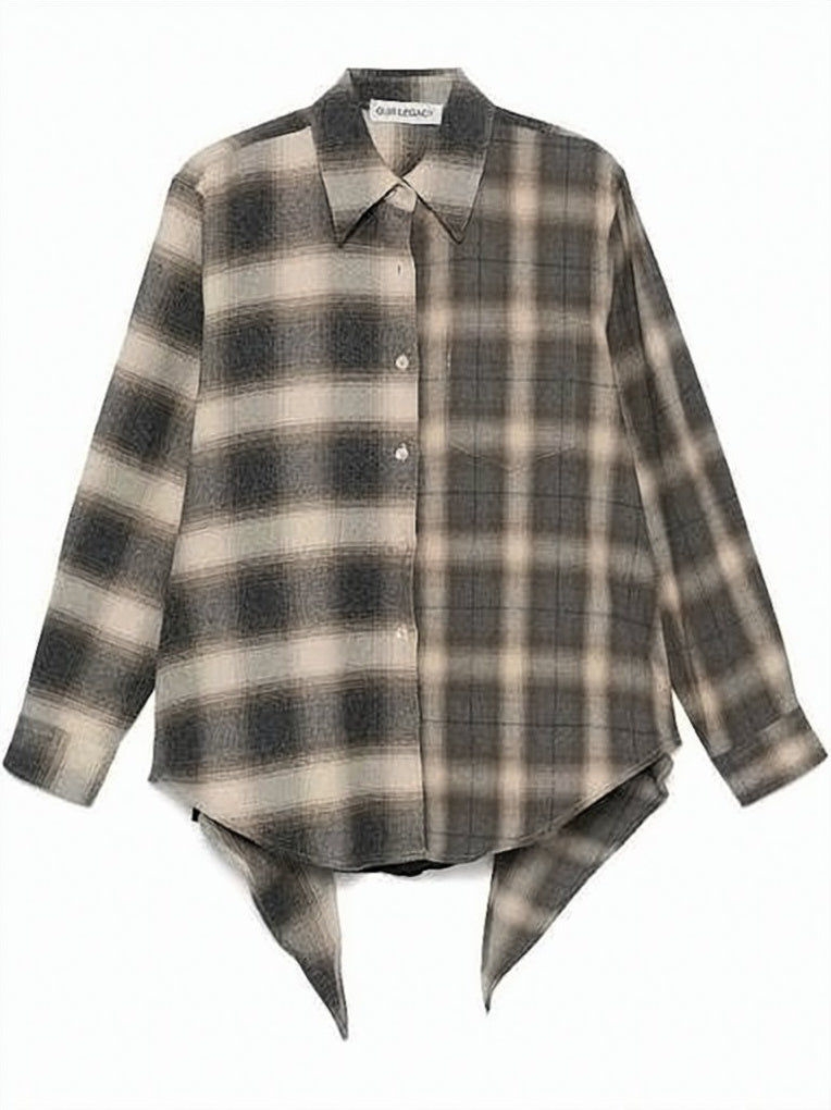 Plaid Shirt with Classic Collar