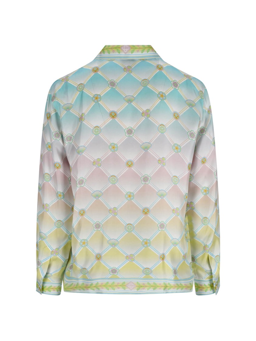 Multicolour Pattern Casual Shirt With Classic Collar