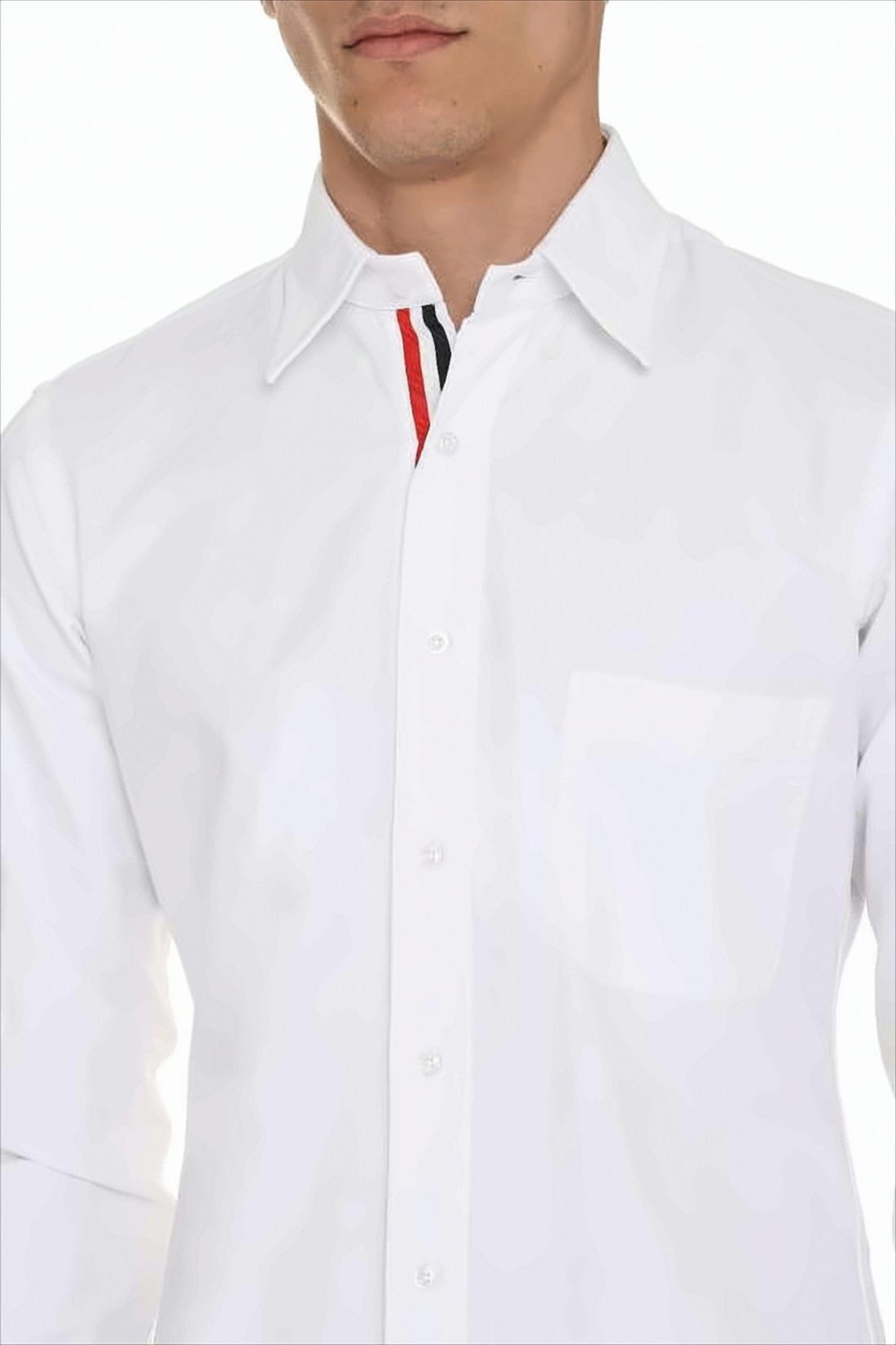 Classic Button-Down Long-Sleeve Shirt with Tailored Fit