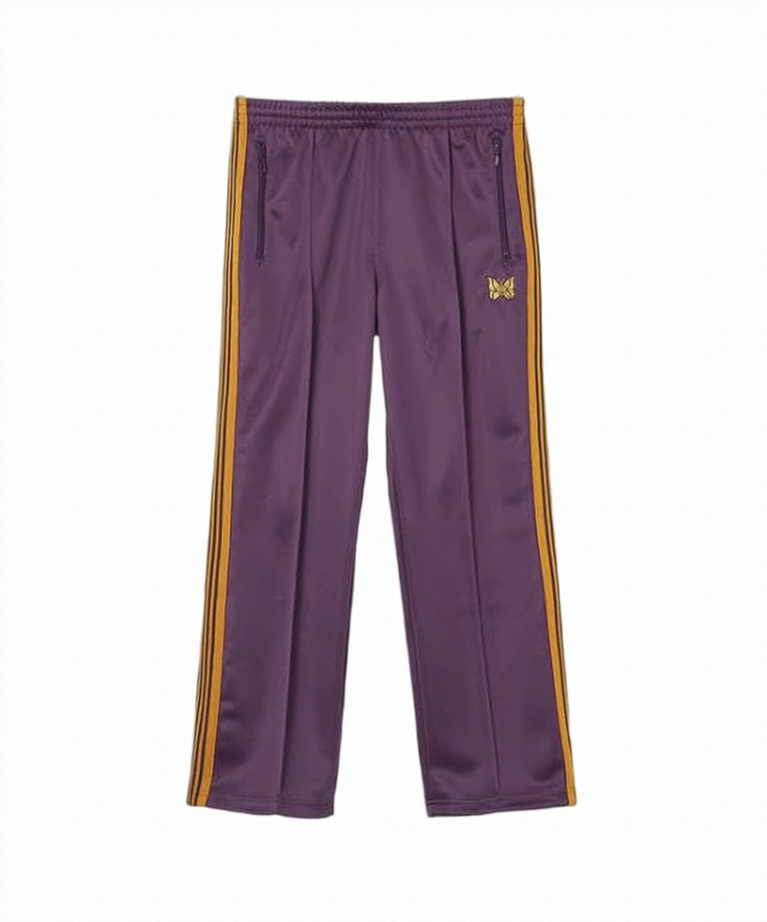 Relaxed Fit Pants with Shiny Texture