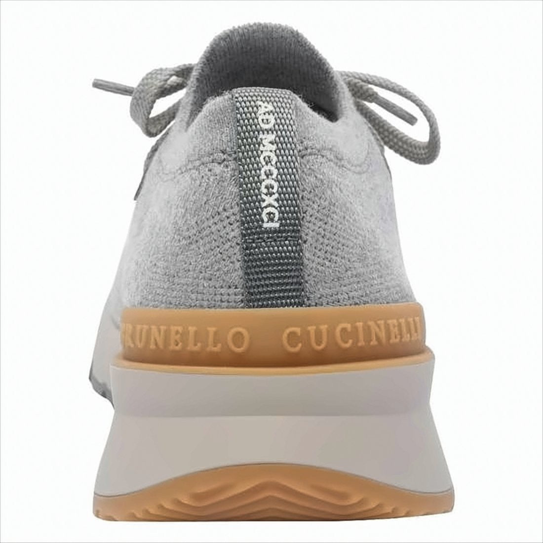 Knitted Wool Sneakers With Textured Upper And Branding Detail