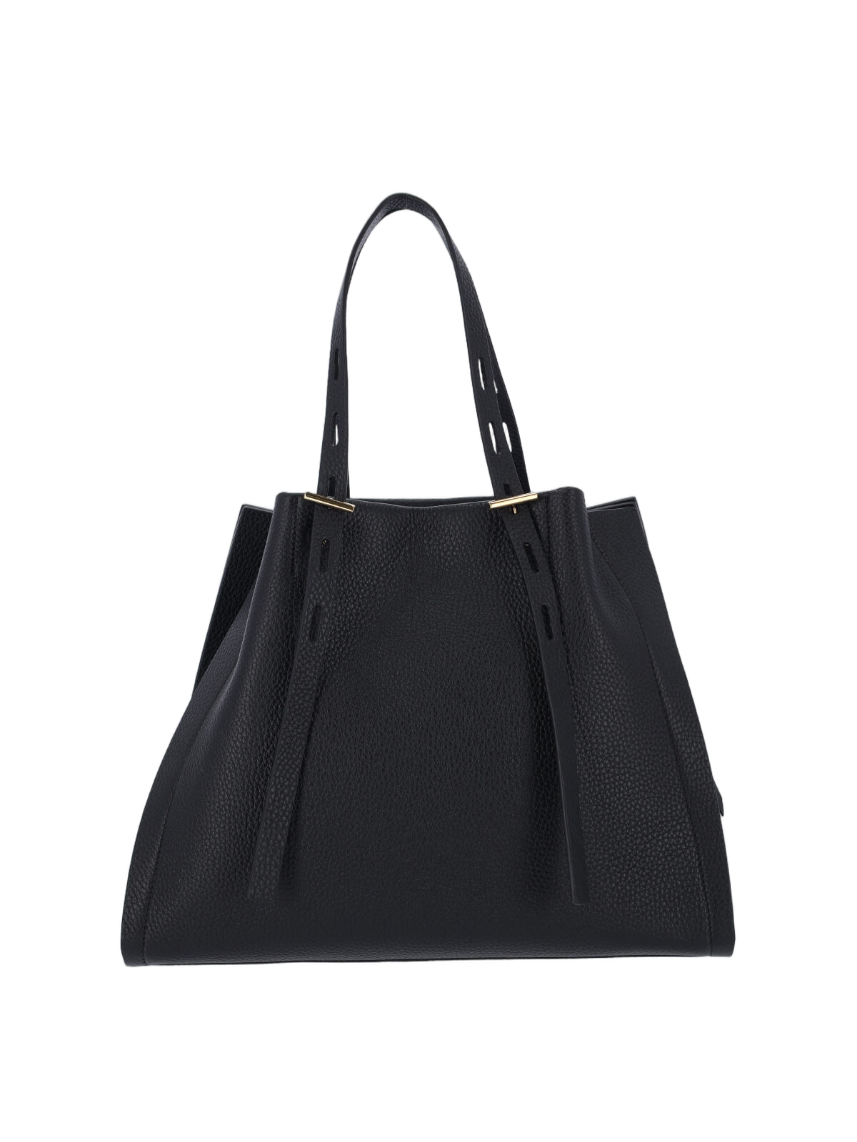 Minimalist Black Bag with Structured Silhouette