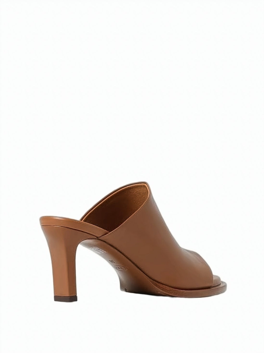 Calf Leather Mule-Style Pump with Open Toe