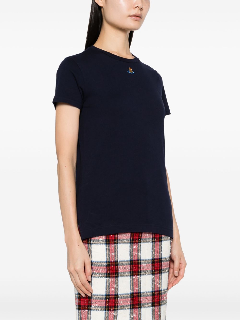 Midnight Blue Cotton Jersey T-Shirt