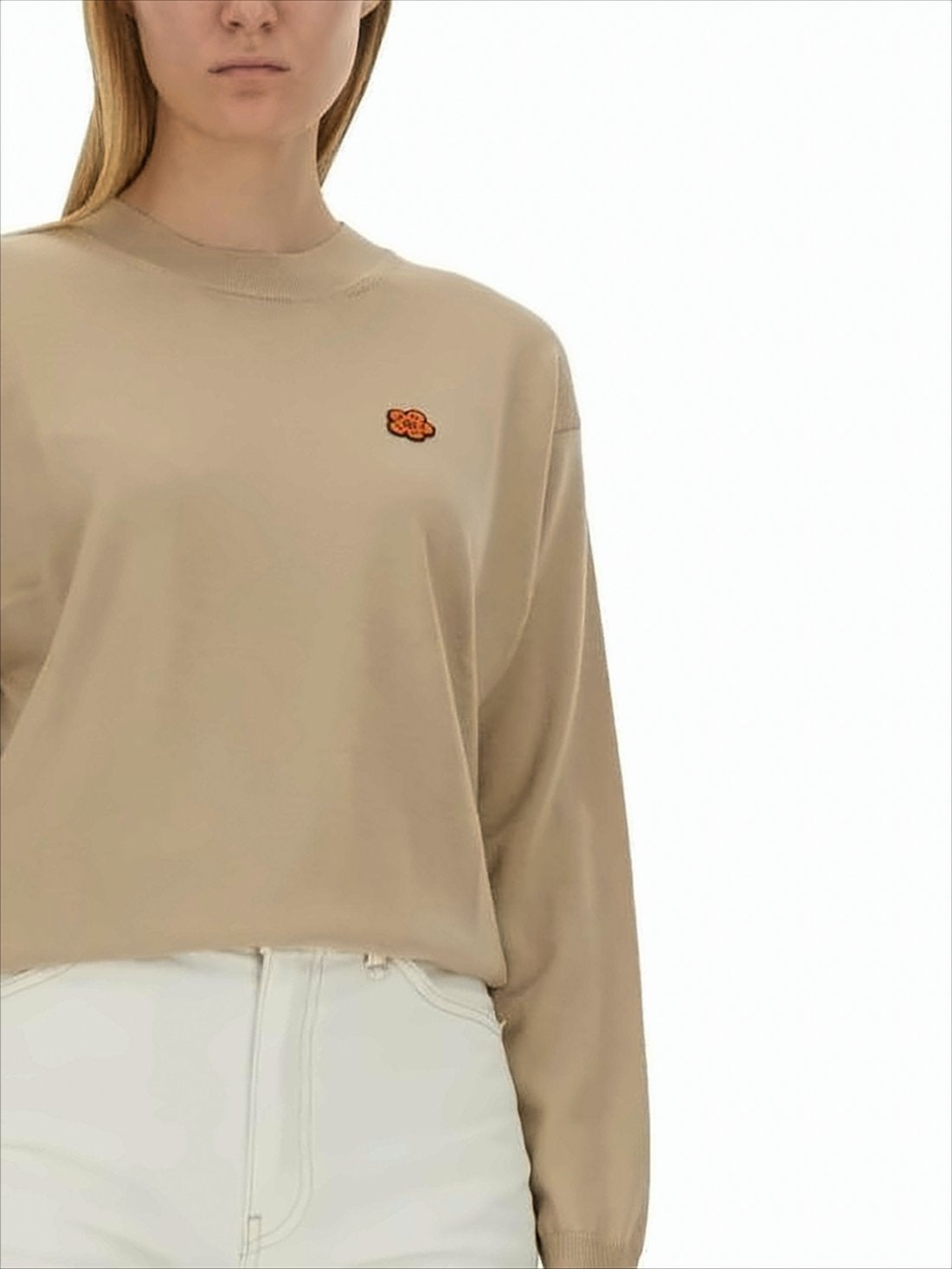 Relaxed-Fit Wool Sweater With Subtle Logo