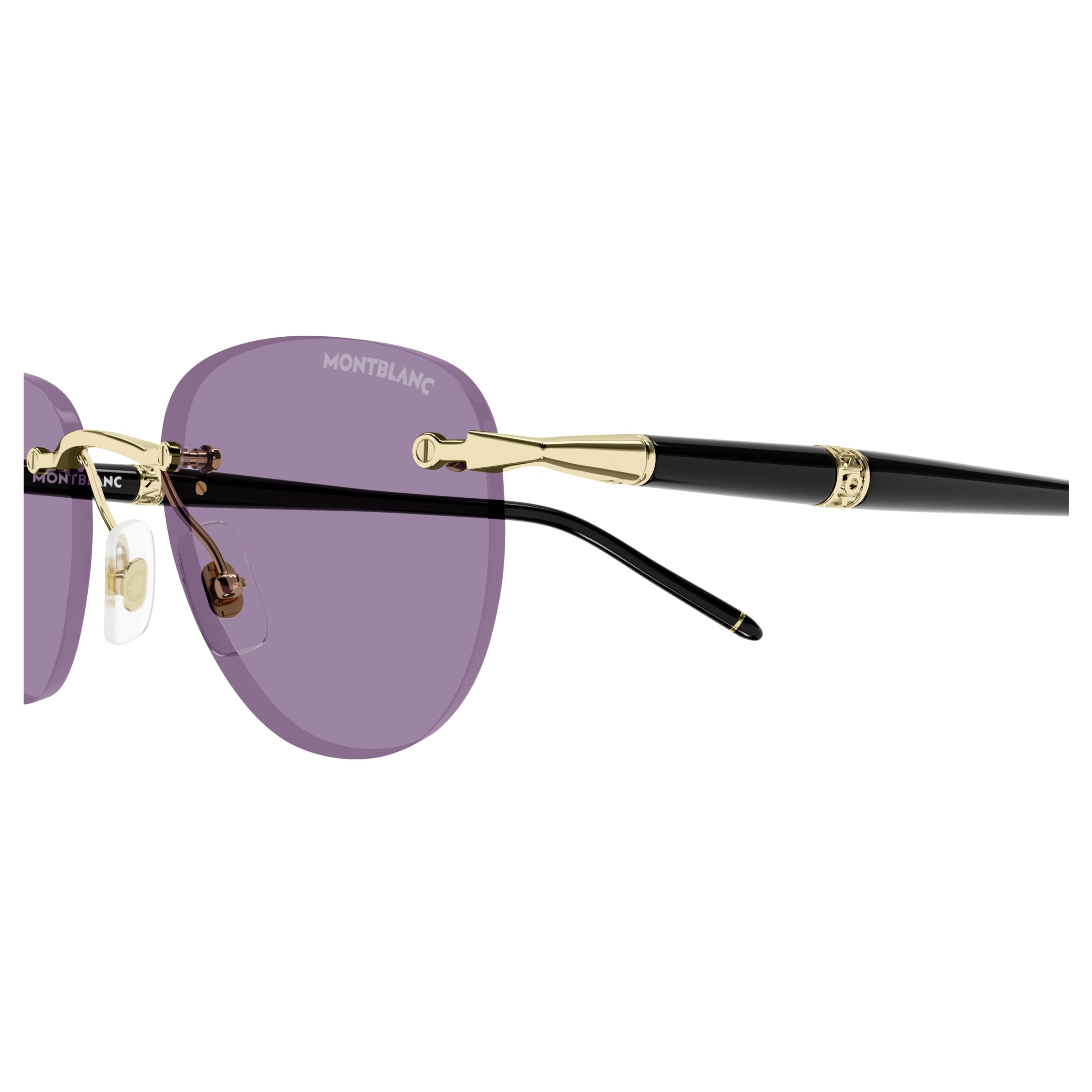 Mb0412s Rimless Cat-Eye Sunglasses with Gold-tone Accents