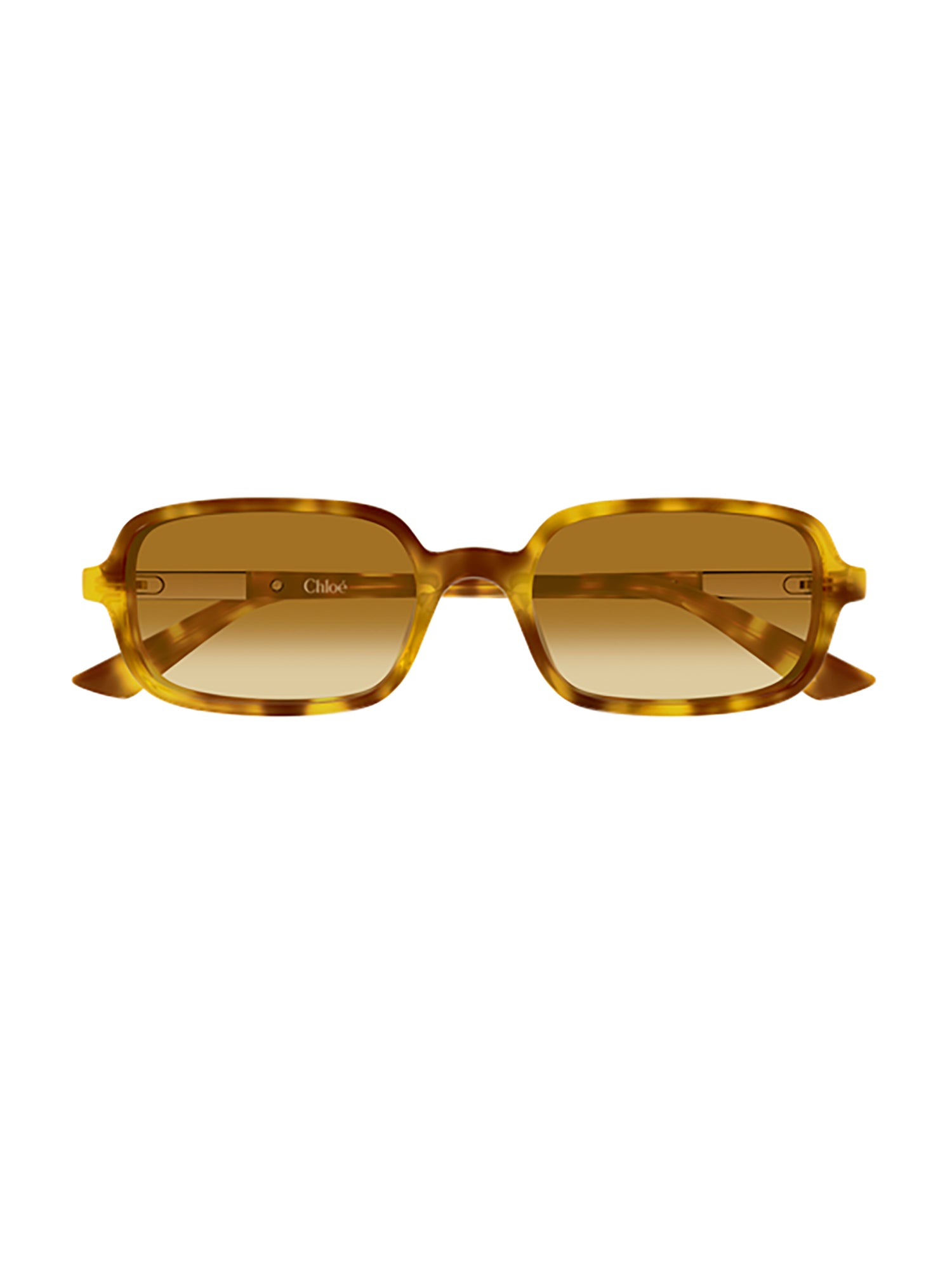 Tortoiseshell Brown Rectangular Sunglasses