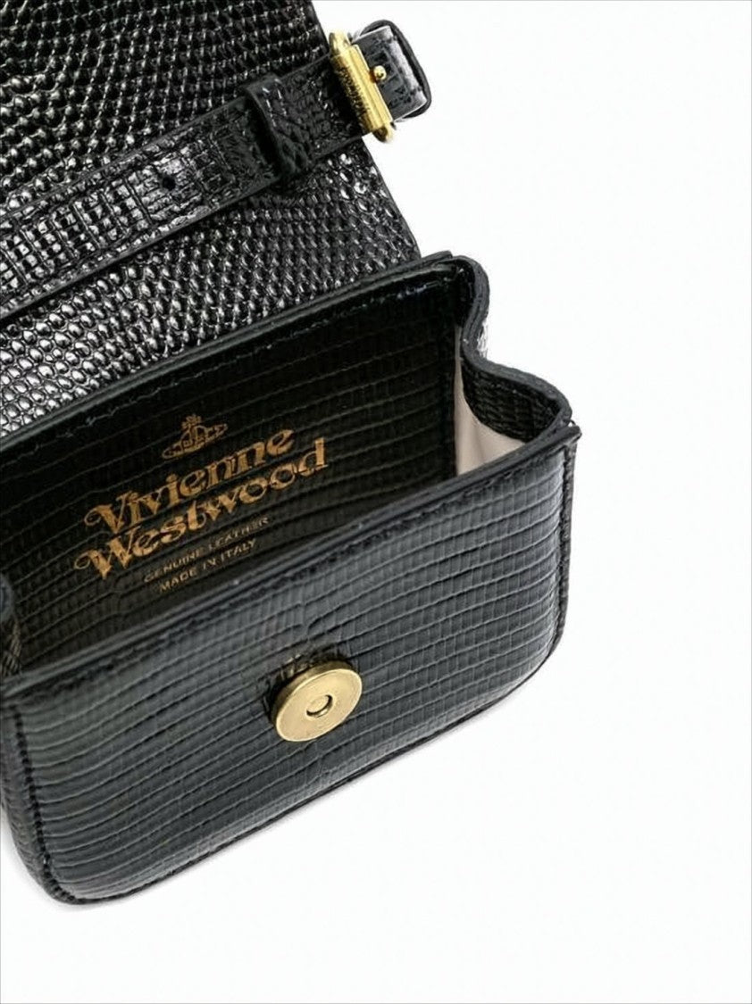 Structured Black Tote Bag with Crocodile-Like Pattern