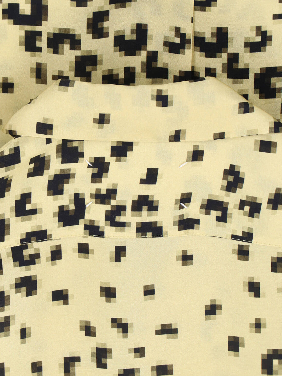 Yellow Pixel Leopard Shirt