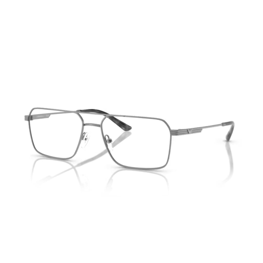 0ea1166 Rectangular Metal Frame Eyeglasses with Double Bridge Design