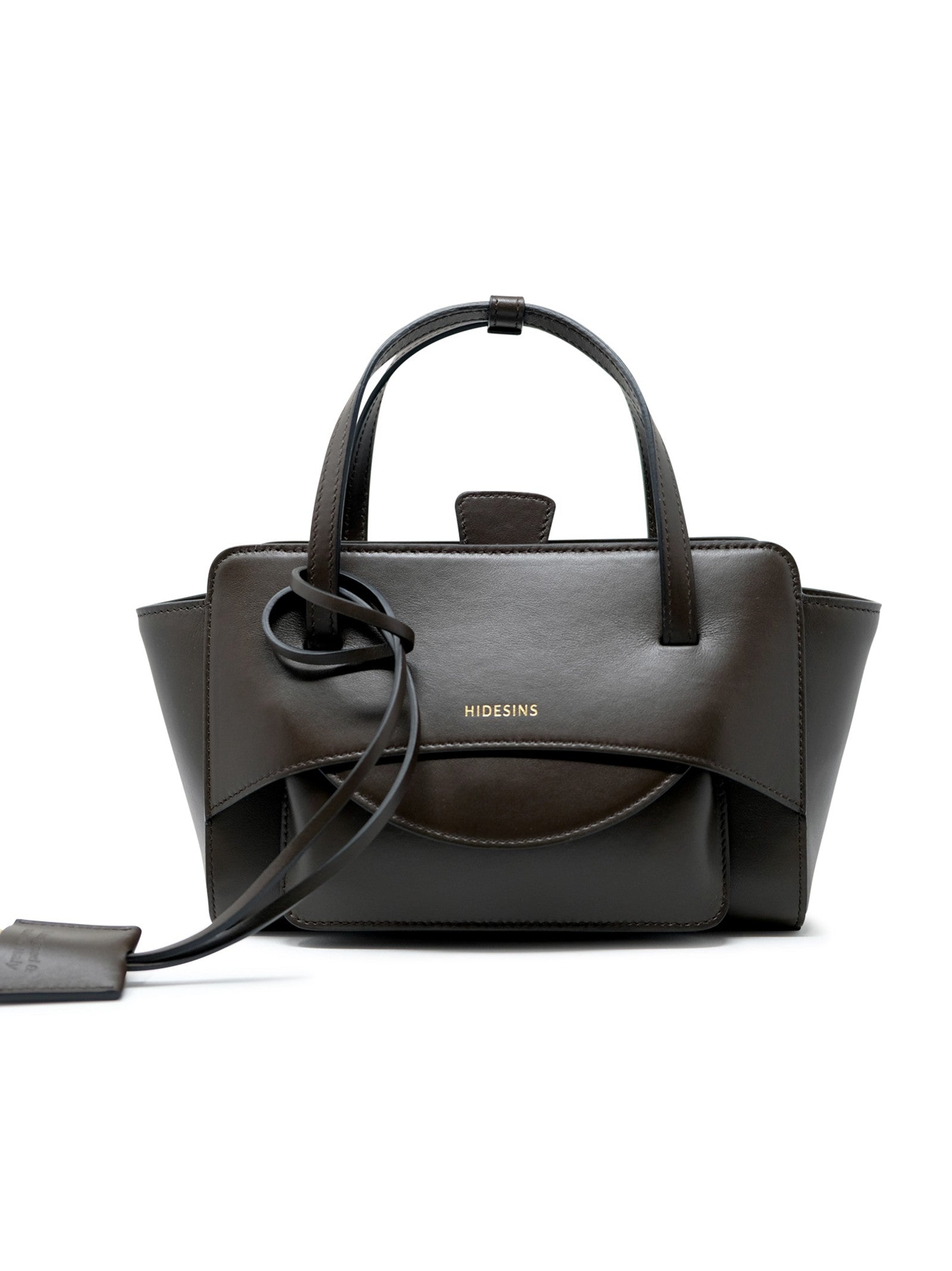 Flap S Premiere Dark Brown Leather Handbag