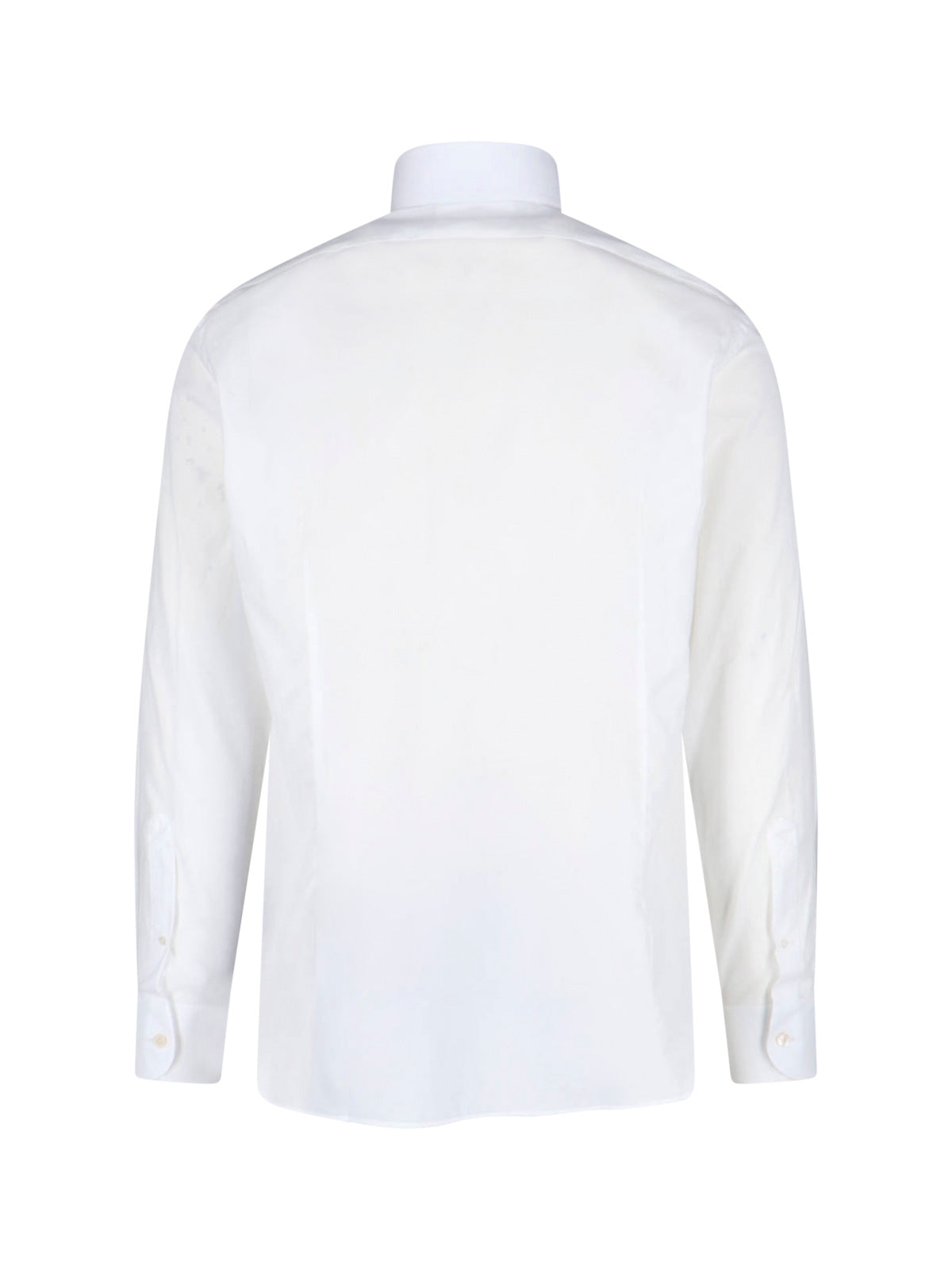 Tailored White Shirt with Structured Collar