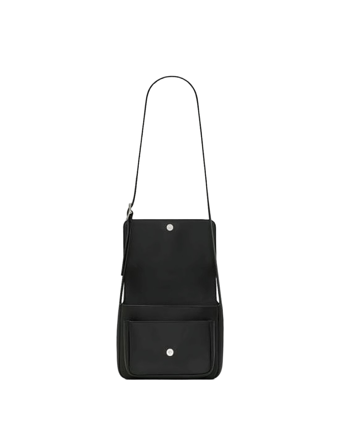 Rectangular Calf Leather Crossbody Bag