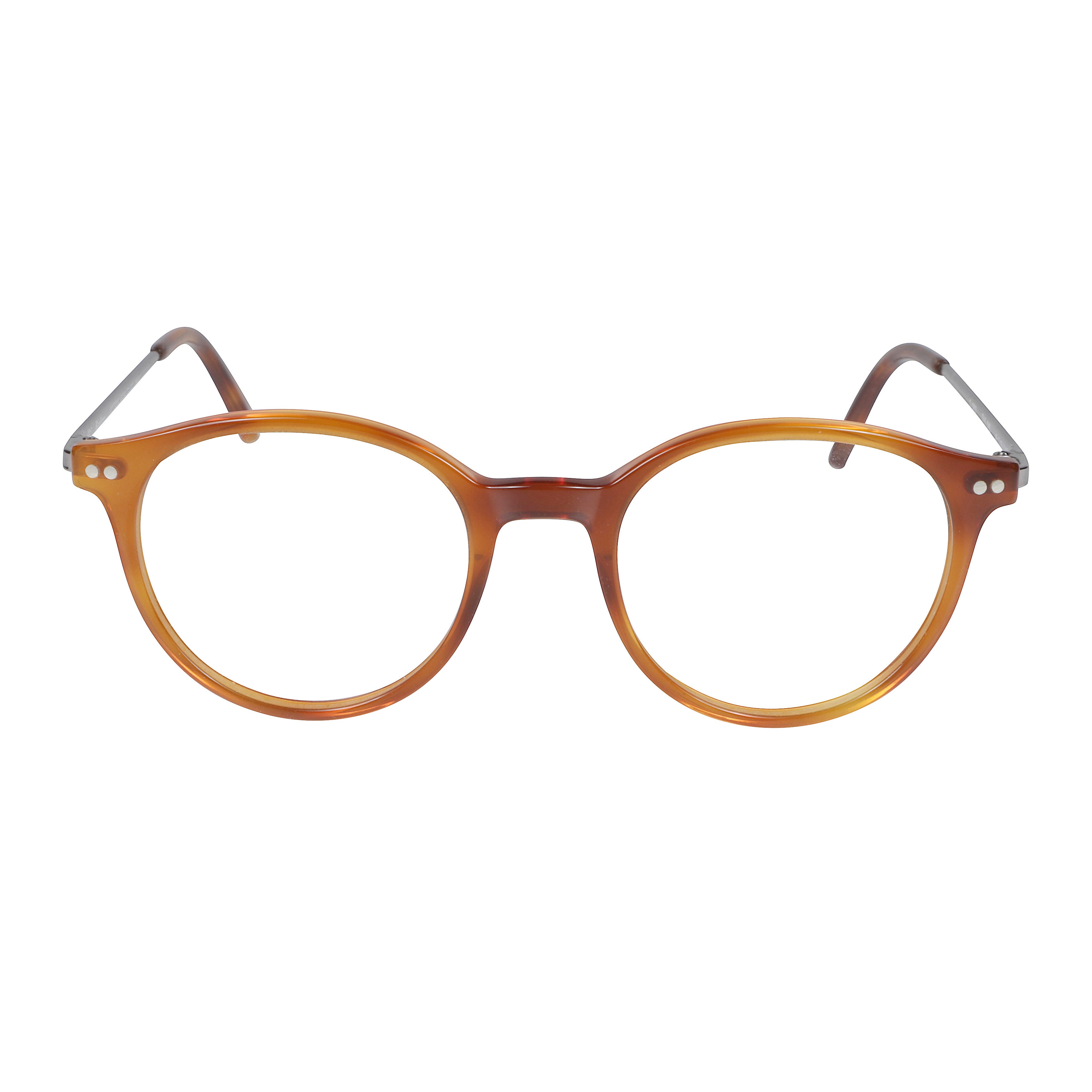 Dylan Amber-Brown Gradient Rounded Frame Eyeglasses
