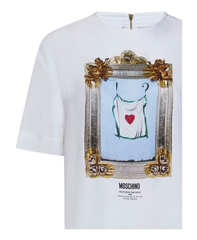 White T-Shirt With Graphic Print
