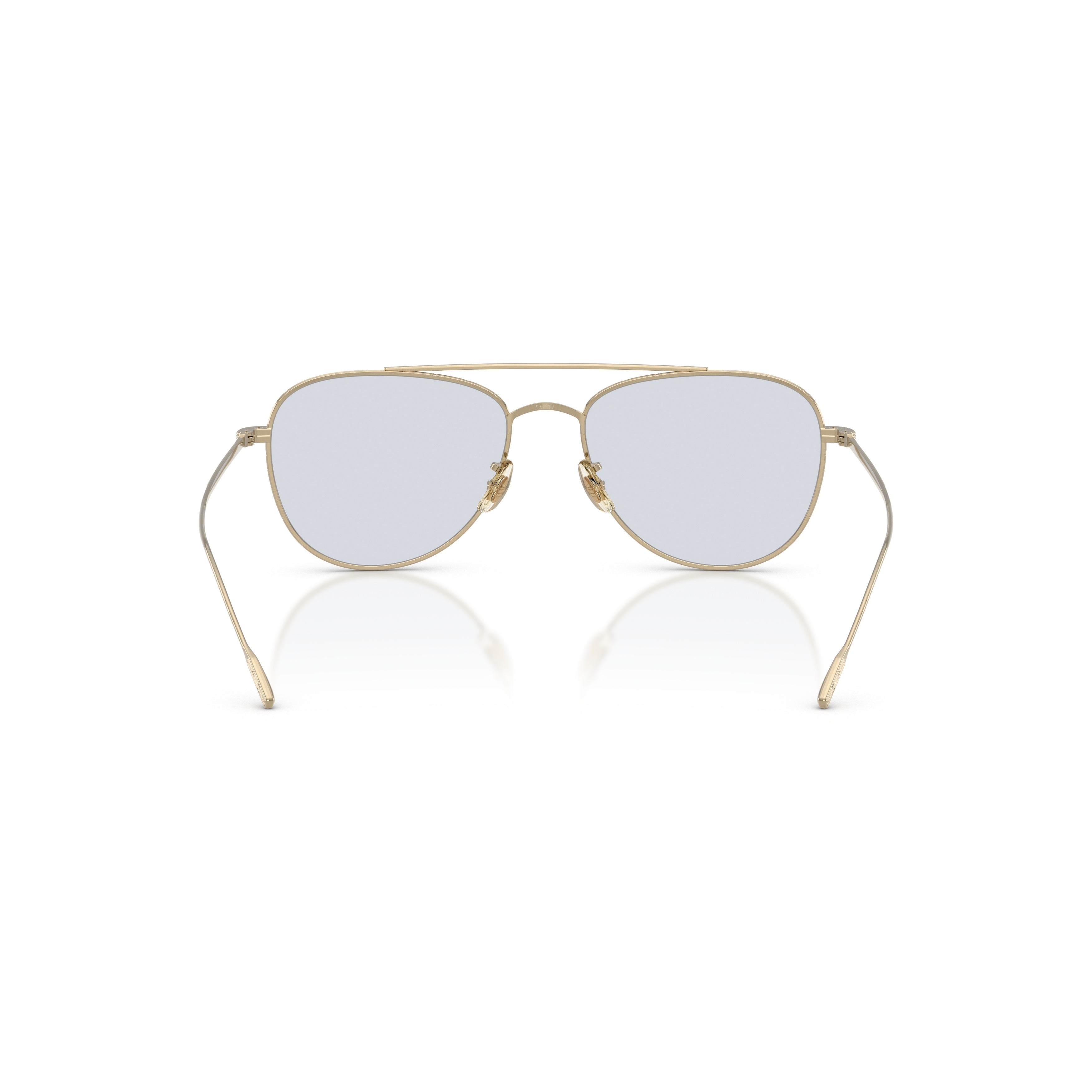 0ov1363t Aviator Sunglasses with Lightweight Titanium Frame
