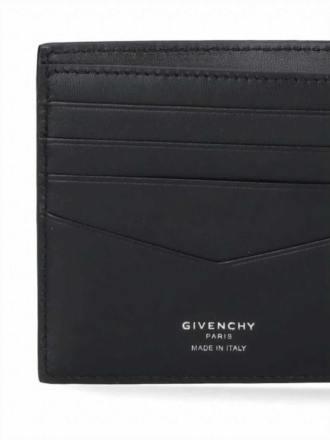Textured Calf Leather Bifold Wallet with Lambskin Lining