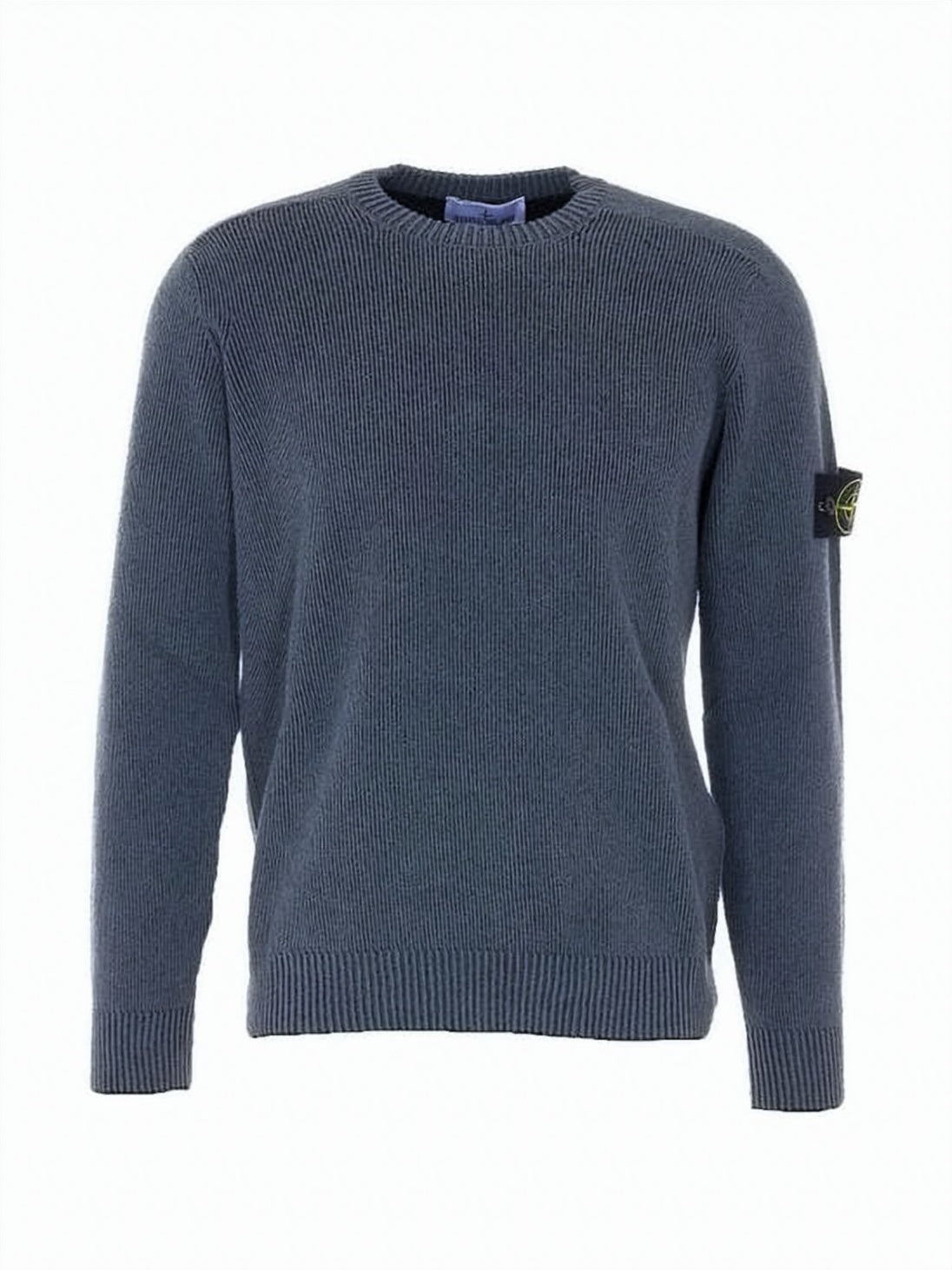 Textured Ribbed Knit Crewneck Jumper