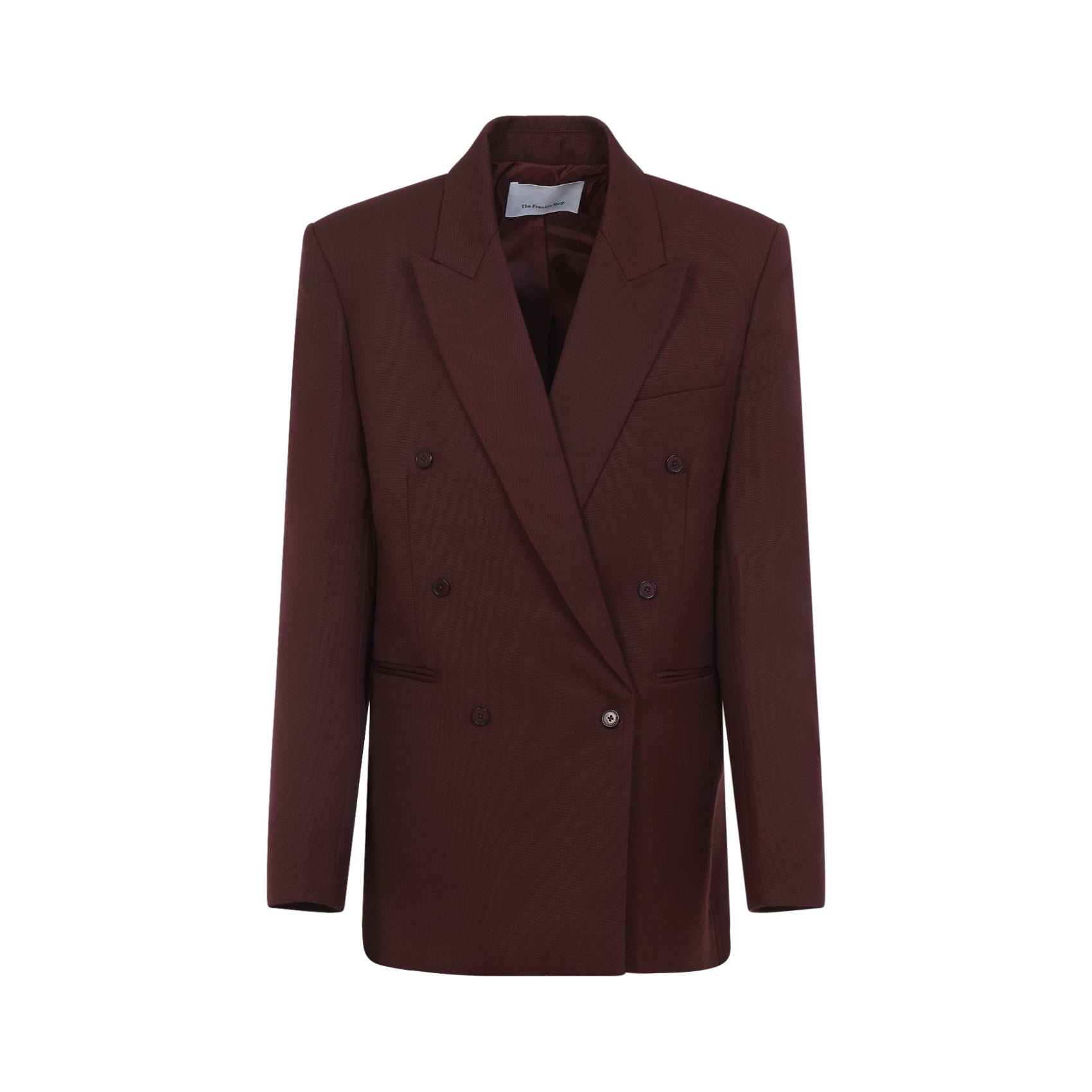 Double-Breasted Blazer with Structured Silhouette