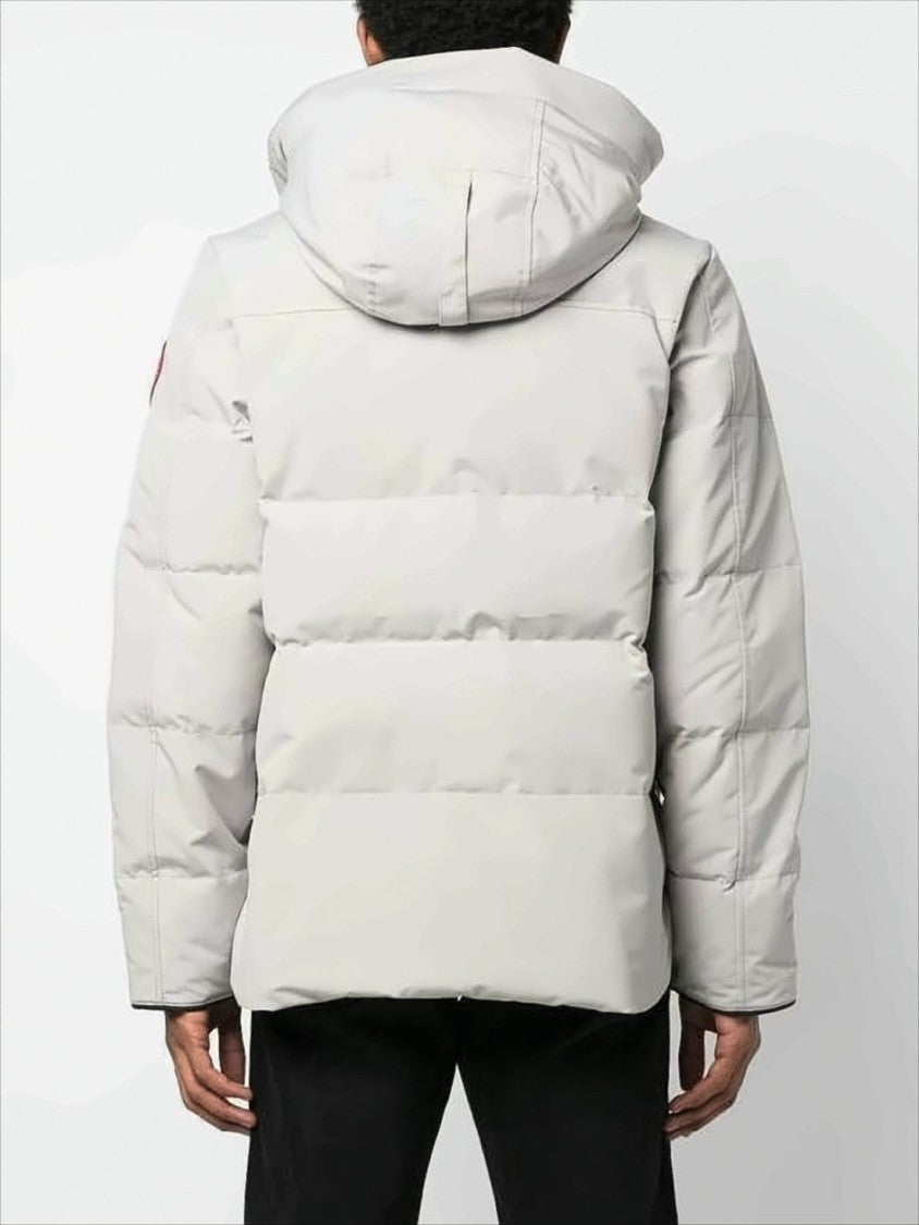 Quilted Down Jacket with High Collar