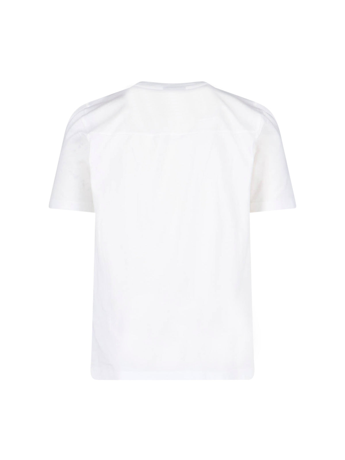 White T-Shirt With Round Neckline