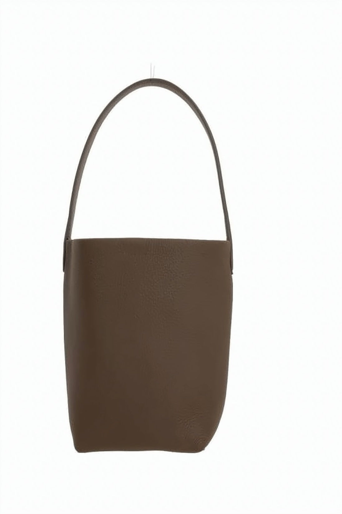 Textured Calf Leather Tote Bag with Embossed Branding
