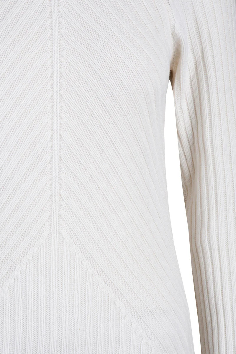 Long Knit Dress - White