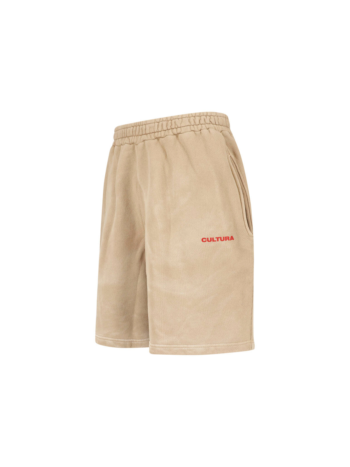 Relaxed Fit Shorts with Elastic Waistband and Subtle Branding