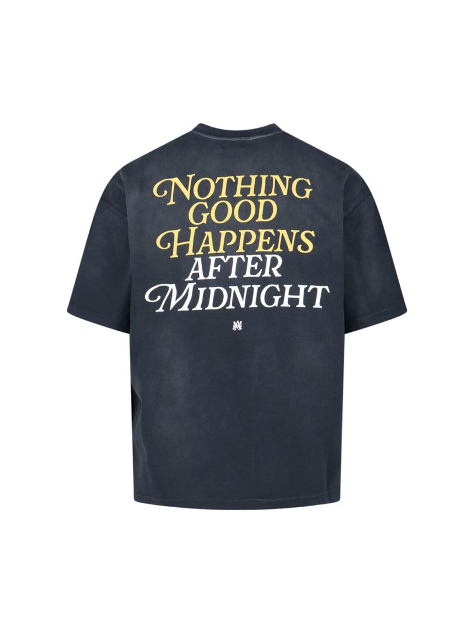 Cropped Black T-Shirt With Iconic Graphic Design