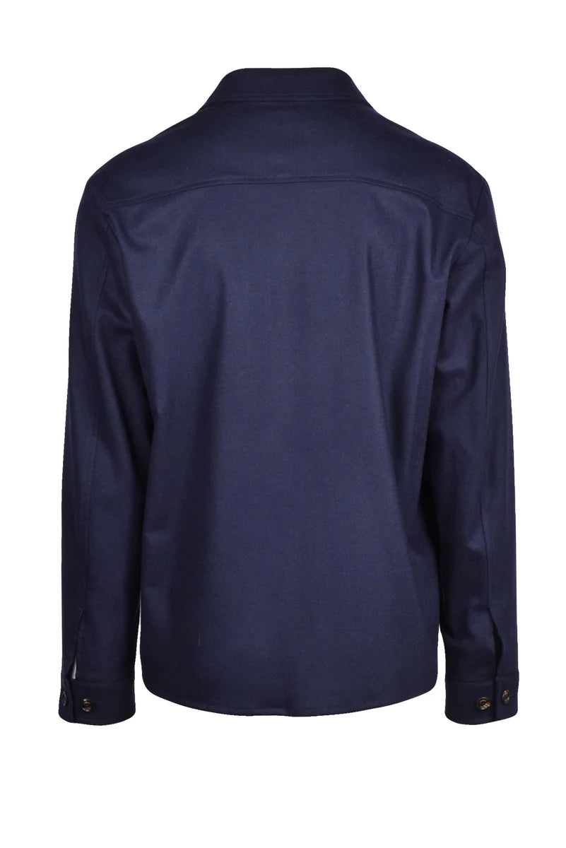 Wool Cashmere Shirt - Blue