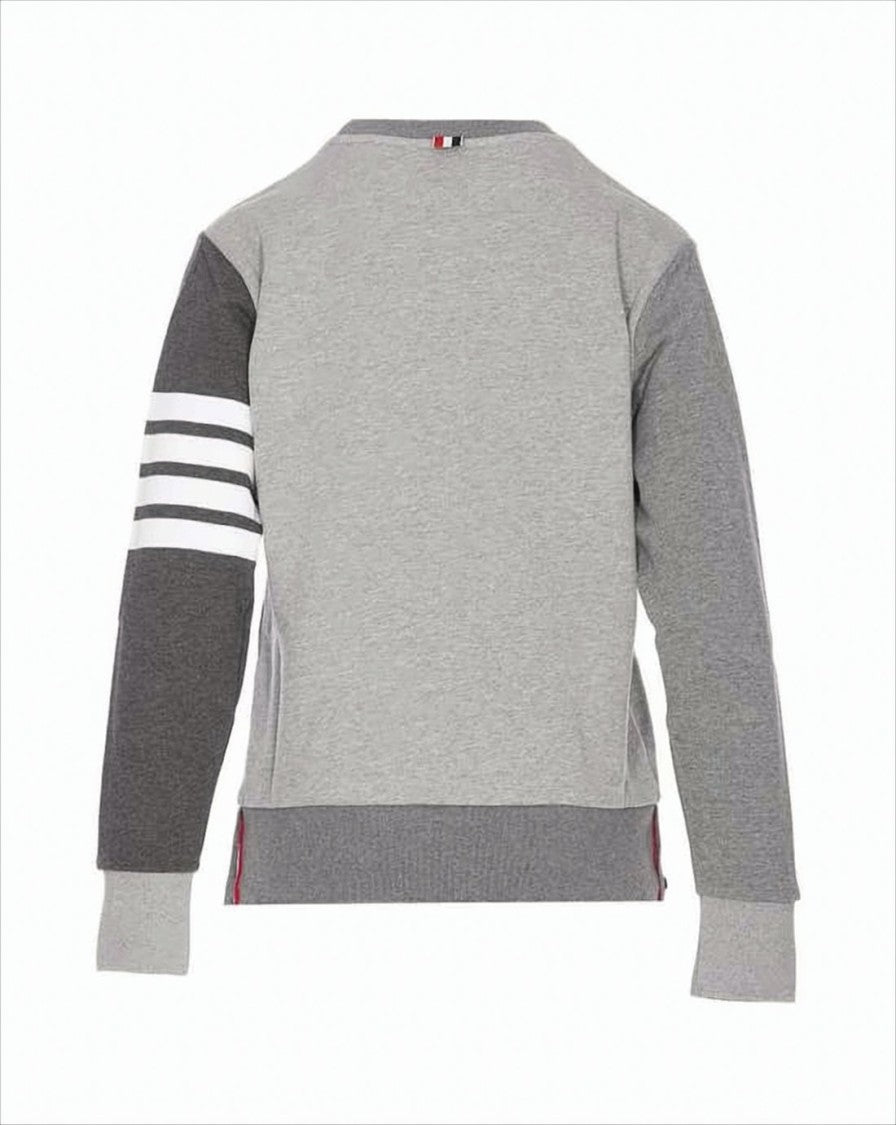 Long-Sleeve Sweatshirt with Signature Stripes