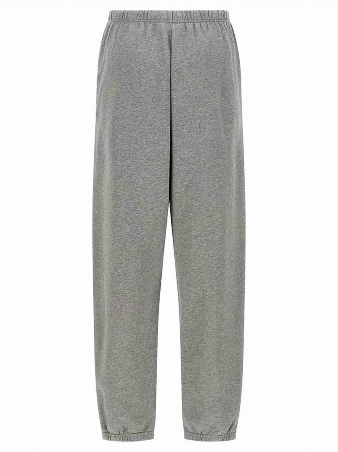 Heathered Grey Track Pants with Elastic Waistband