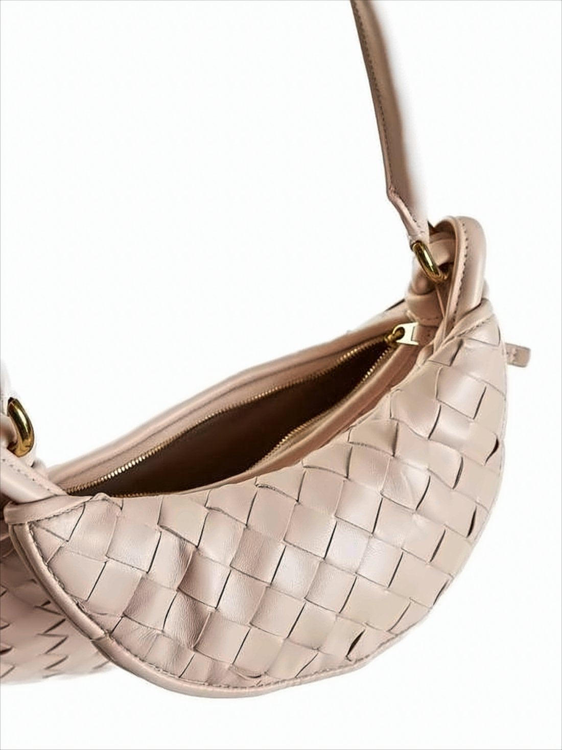 Woven Lambskin Shoulder Bag