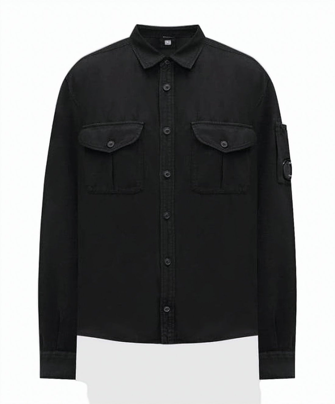 Structured Long-Sleeve Casual Shirt
