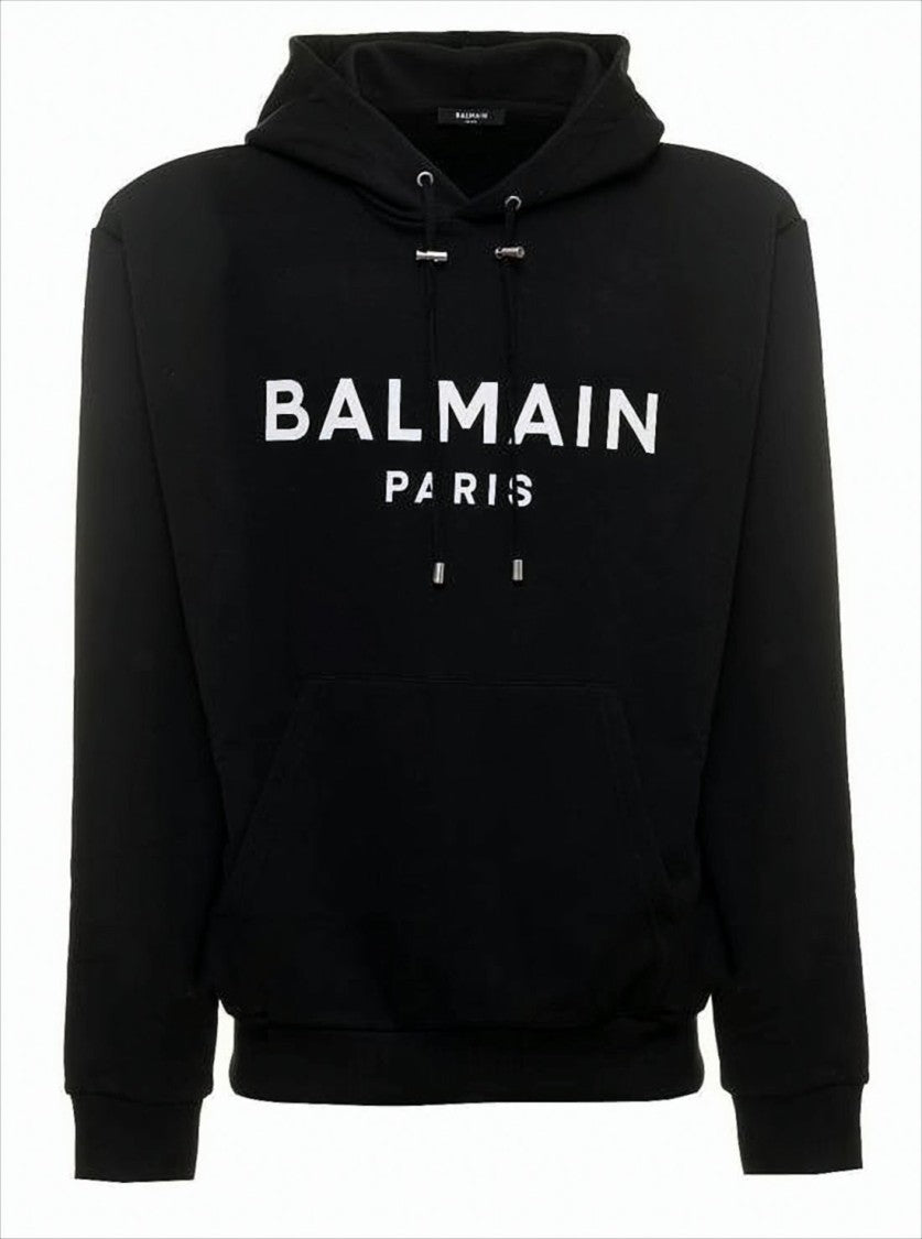 Contemporary Black Hoodie With Bold Lettering