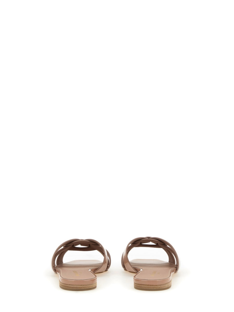 Nu Pieds Tribute 05 Flat Sandals With Braided Straps