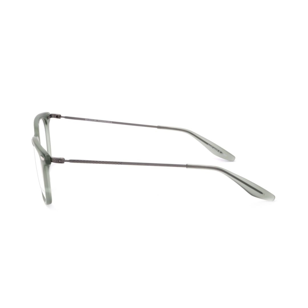 Bp5040 491fq Translucent Greenish-Grey Rectangular Eyeglasses with Metal Temples