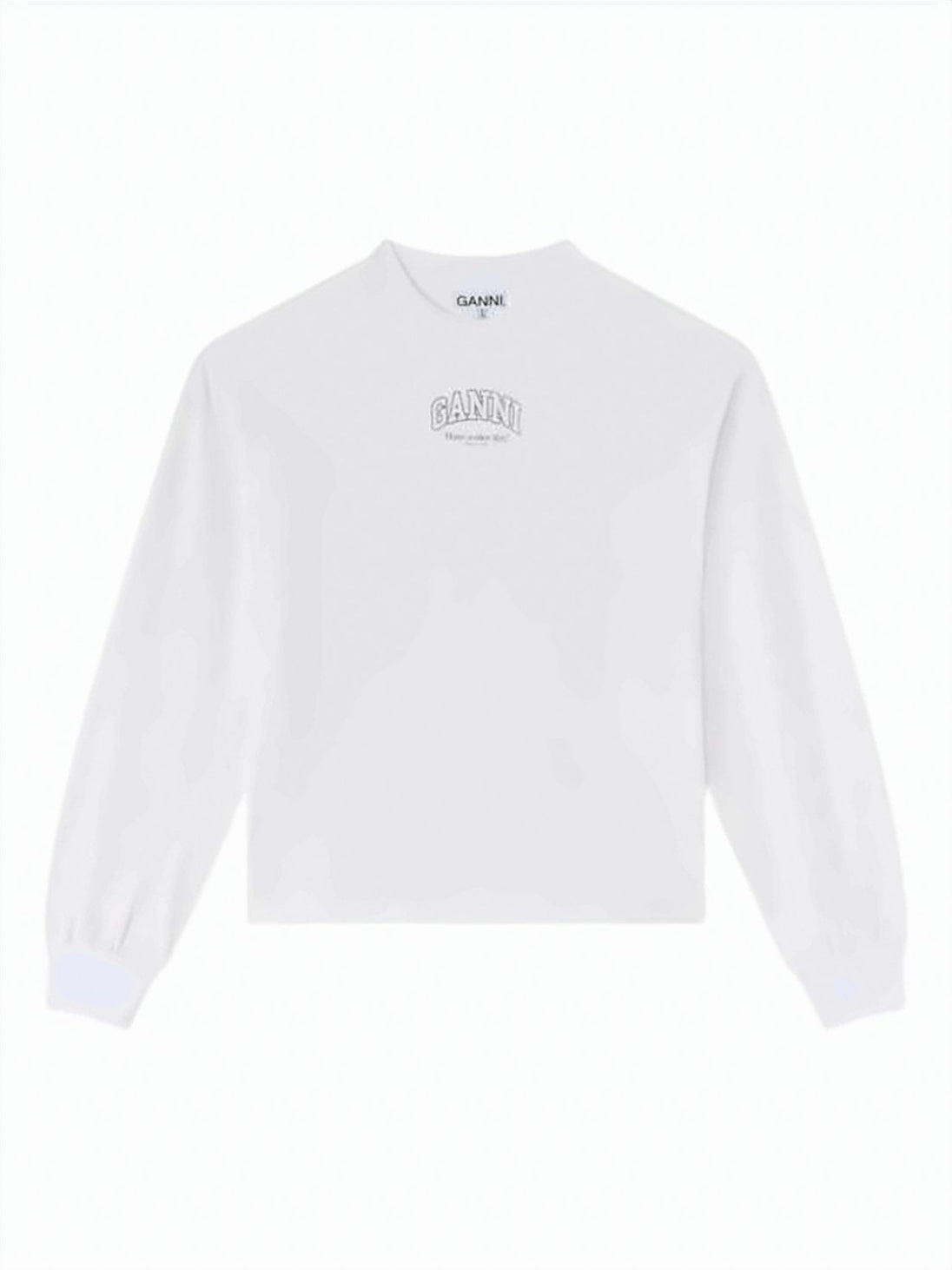 Long-Sleeve Top with Subtle Logo Design