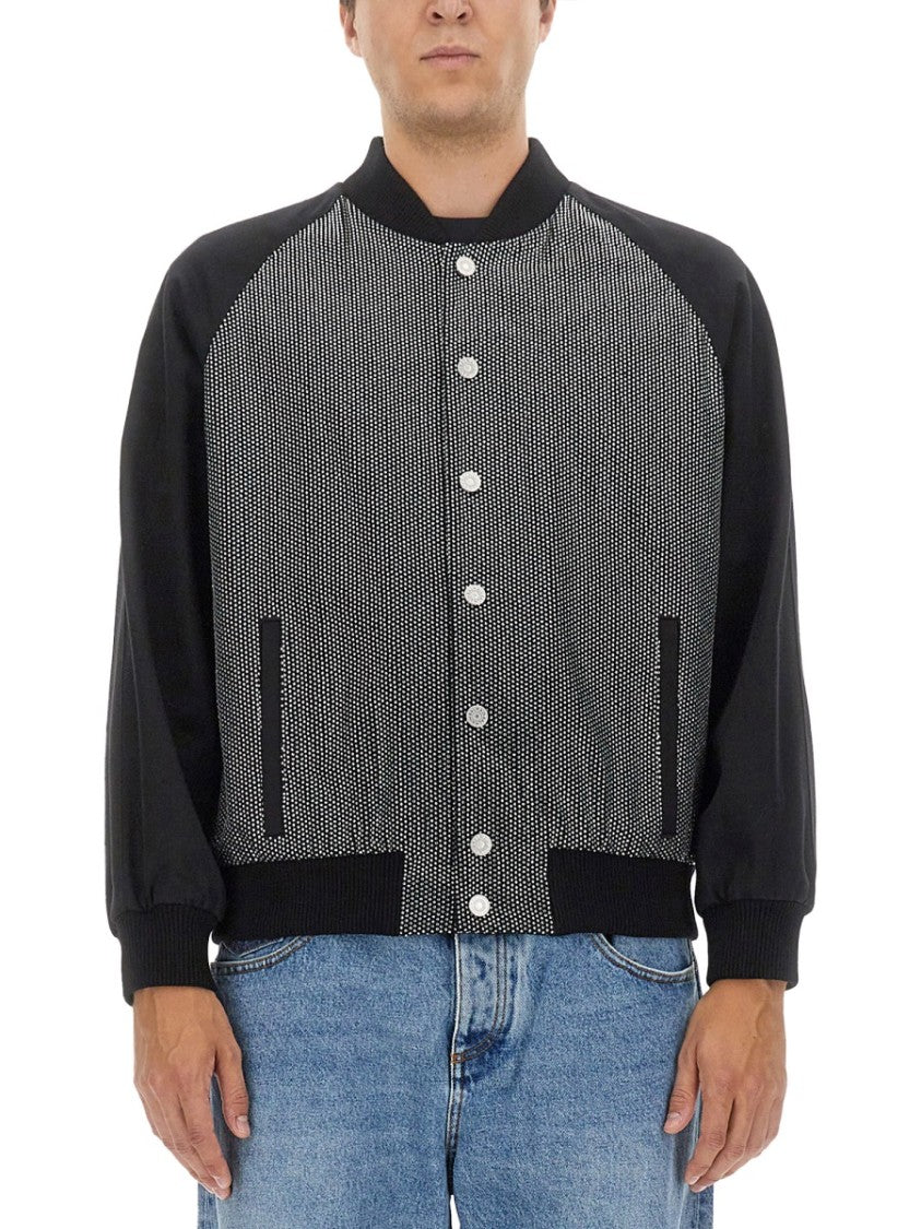 Textured Bomber Jacket