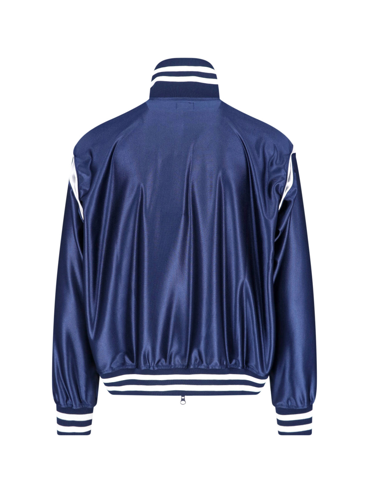 Navy High Collar Butterfly Track Jacket