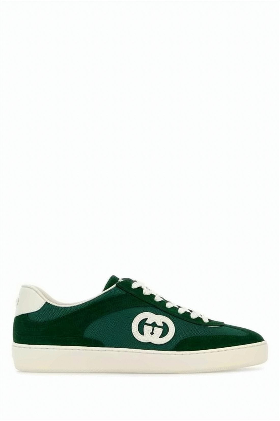 Low-Top Suede and Canvas Sneakers