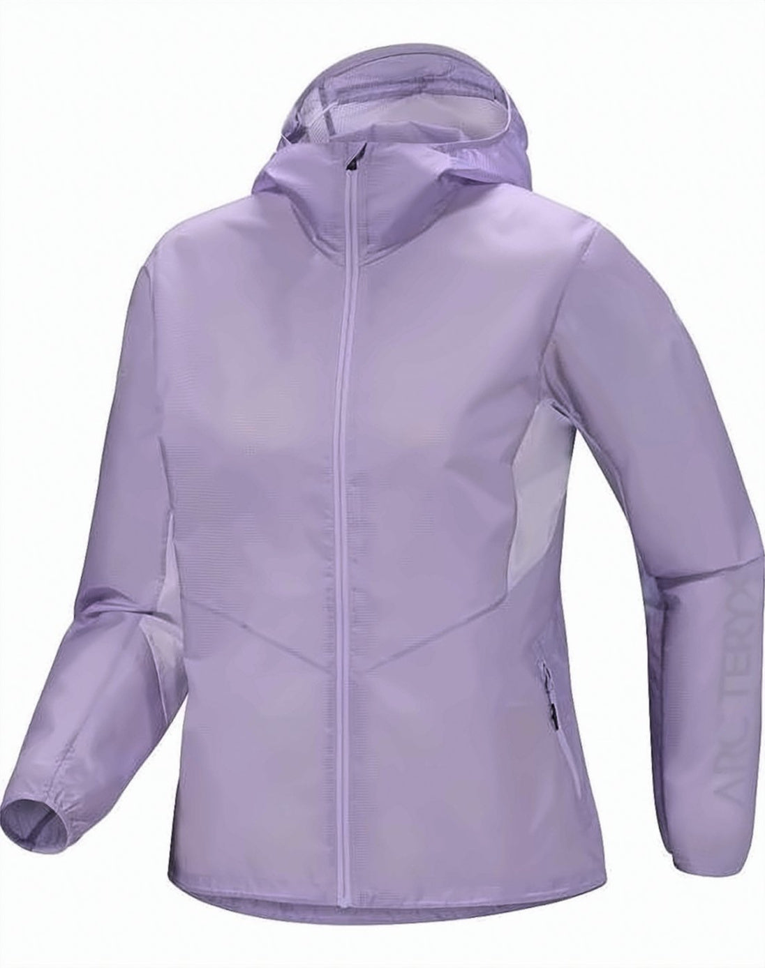 Purple Semi-Sheer Lightweight Hooded Jacket