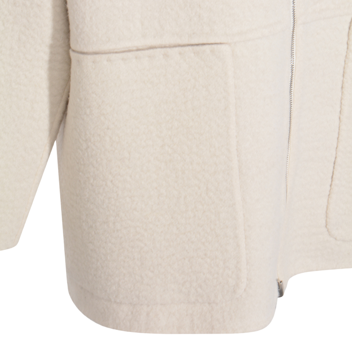 Long Hooded Sweater with Front Zipper