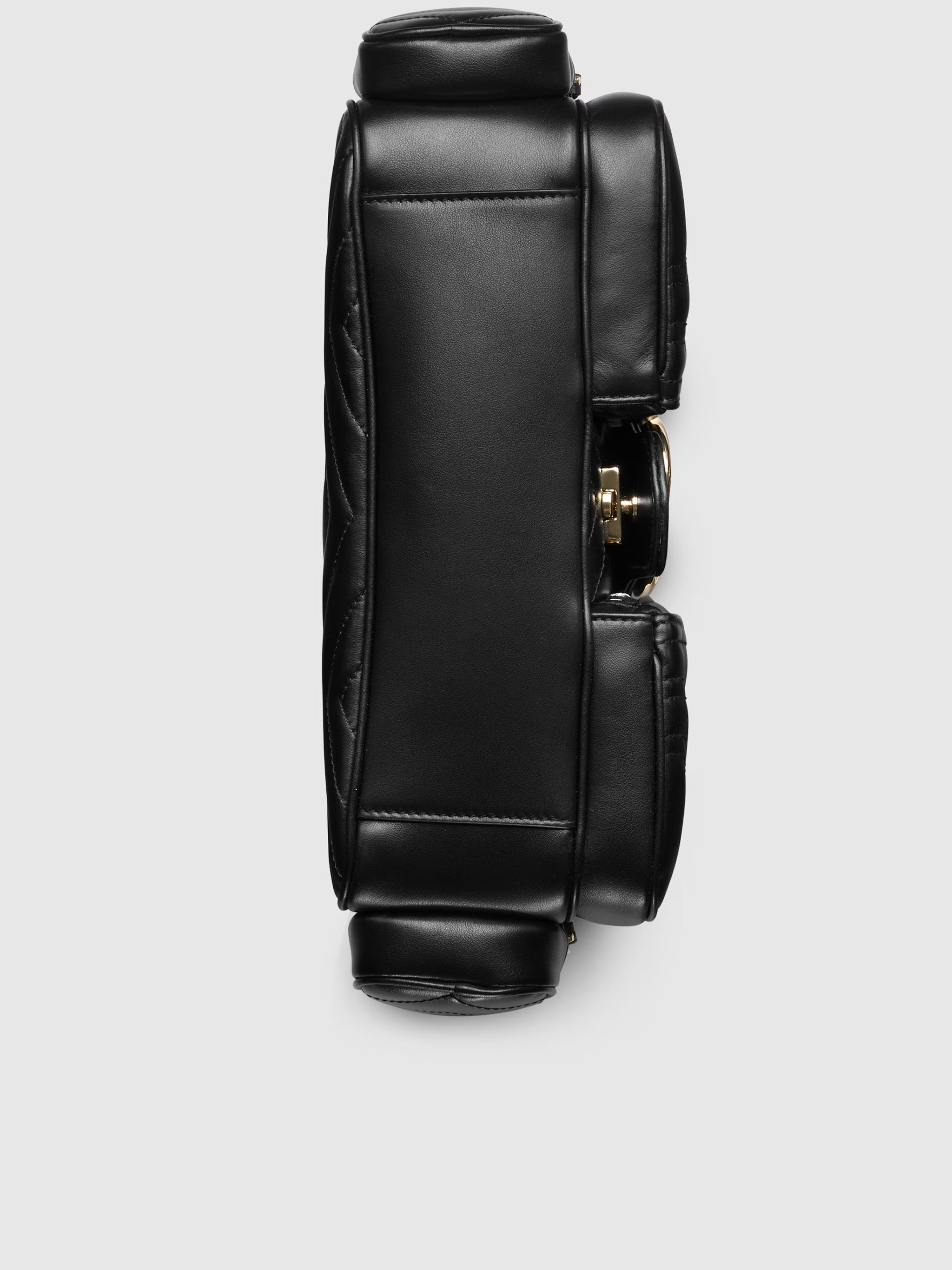 Black Marmont 2 Chevron Matelassé Bag
