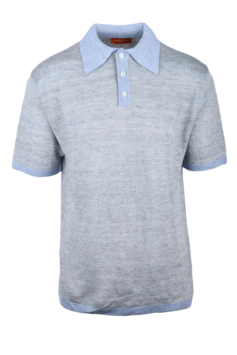 Knit Polo Linen - Grey