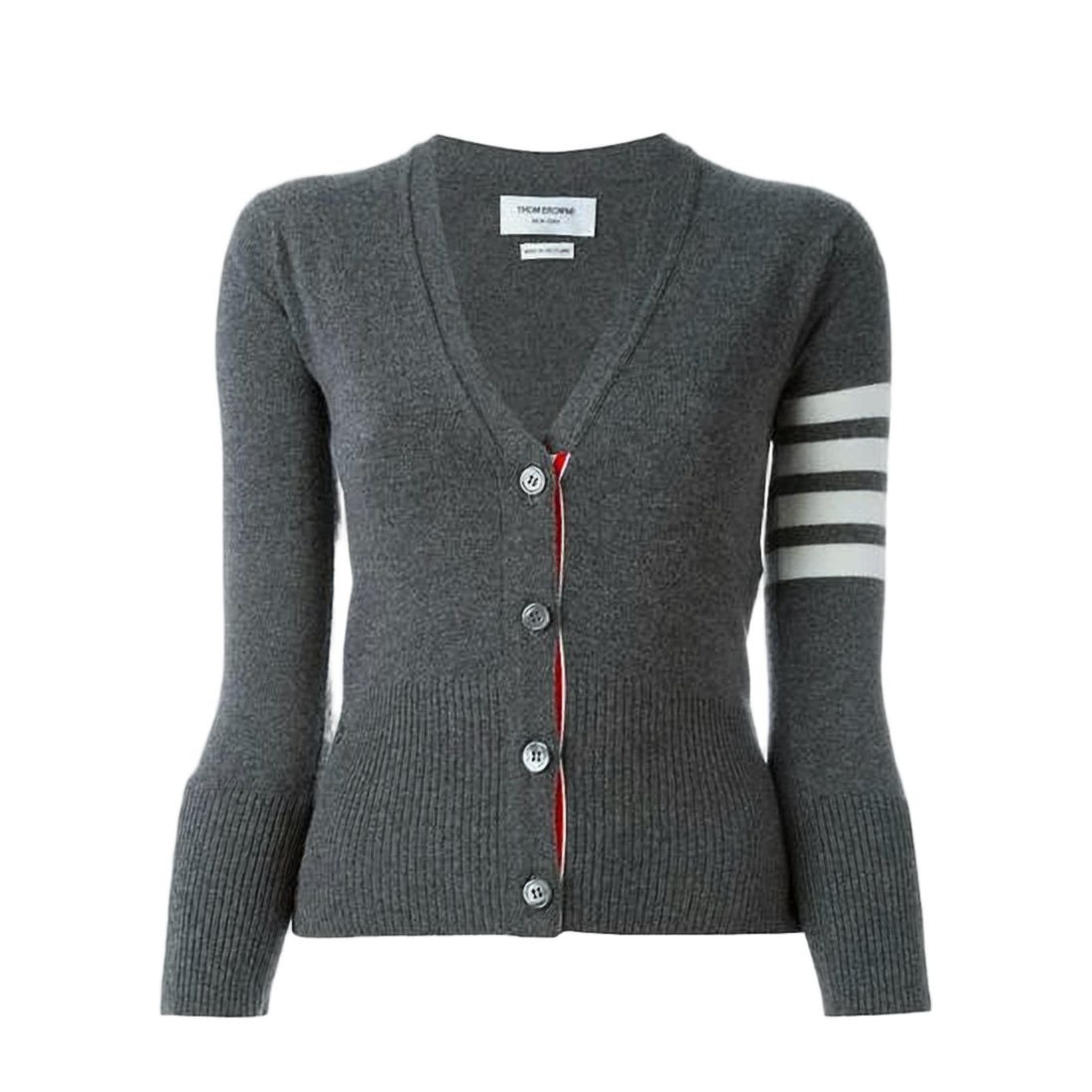 Cashmere Knit Cardigan with V-Neckline